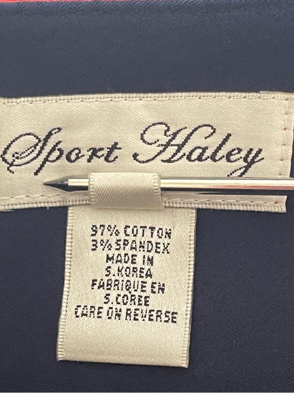 Sport Haley Women’s 8 Pink Skort w/ Navy Blue Piping Tennis Golf Sporty Pockets - Picture 4 of 10
